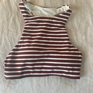 Racer back crop bikini top